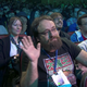 Director of Ubisoft’s new Mario + Rabbids Kingdom Battle game, Davide Soliani, having an emotional moment after a shout-out from Miyamoto on stage. No Carly Rae Jepsen required.